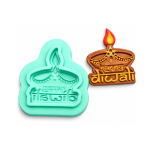 Silicone Happy Diwali Diya Mould