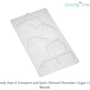 Sweetly Does It Transport and Sport Themed Chocolate / Sugar Craft Moulds
