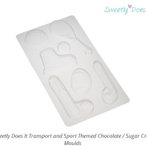 Sweetly Does It Transport and Sport Themed Chocolate / Sugar Craft Moulds