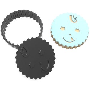 Cookie Cut & Press Baby Face 1