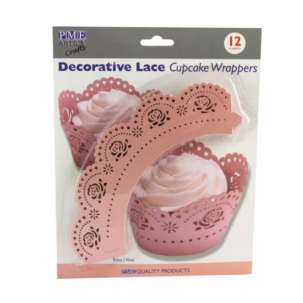 PME Cupcake Wrapper Pink Rose