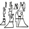 Silhouette Wedding Set