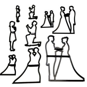 Silhouette Wedding Set