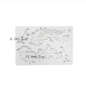 Silicone Baroque Leaf Swirls Mould