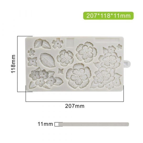 Silicone Embroidery Flower Mould
