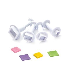 Square Plunger Cutter Set of 4