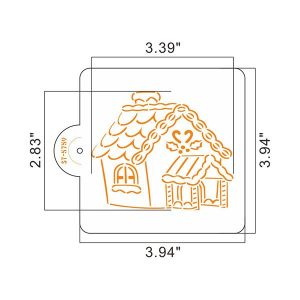 Alternative view of PYO Cookie Stencil Gingerbread House