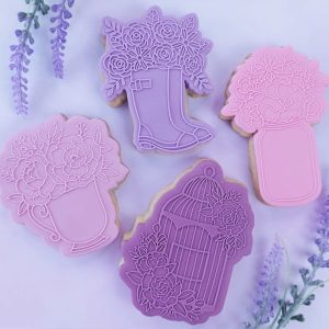 Alternative view of Sweet Stamp Outboss Stamp N Cut Floral Birdcage