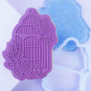 Sweet Stamp Outboss Stamp N Cut Floral Birdcage
