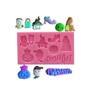 Silicone Mini Halloween Set Mould