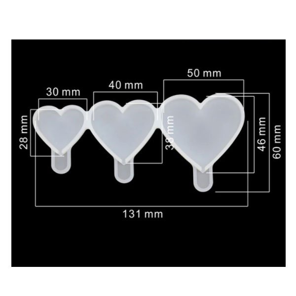 Silicone Heart Lollipop Mould - Image 2