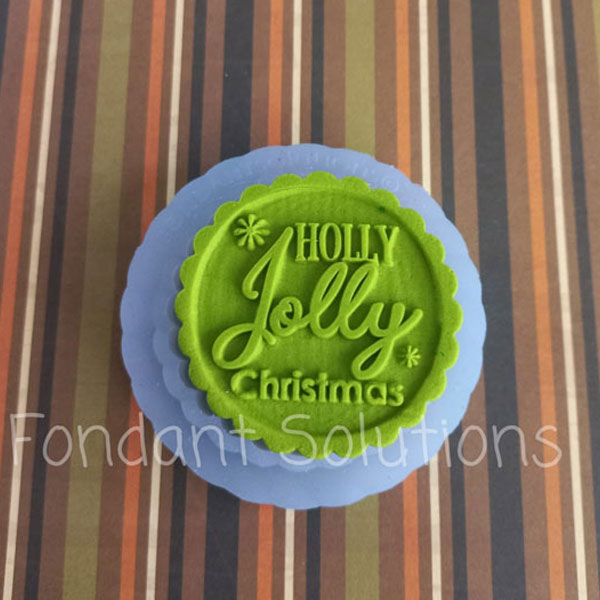 Fondant Solutions Holly Jolly Christmas Mould