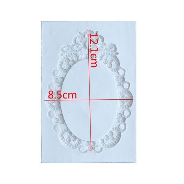 Silicone Oval Pearl Frame Mould - Image 3