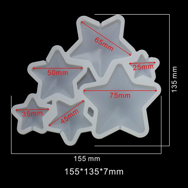 Silicone Six Stars Lollipop Mould - Image 2