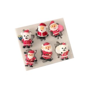 Silicone Cute Santa & Friends Mould