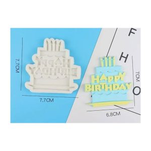 Silicone Happy Birthday Cake Mould