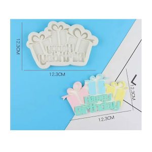 Silicone Happy Birthday Present Mould