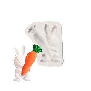 Silicone Bunny & Carrot Mould