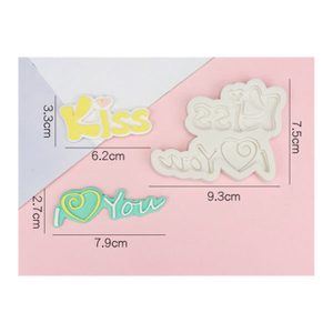 Silicone I Love You & Kiss Word Mould