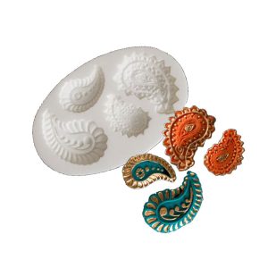 Silicone Asst Paisley Mould