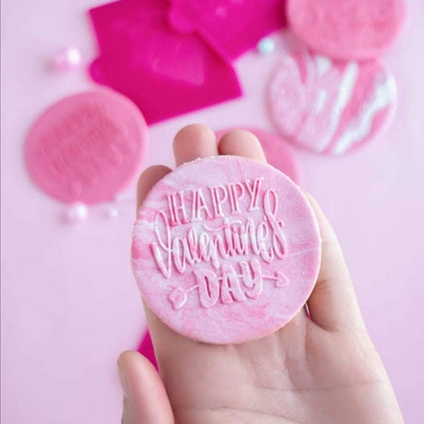 Fondant Debosser Happy Valentines Day 2 - Image 2