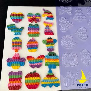 Alternative view of Porto Formas Pop It Asst Minis Mould