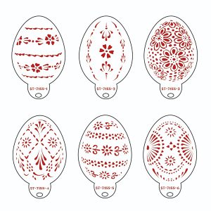 Stencil Egg Set C