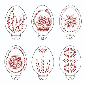 Stencil Egg Set B