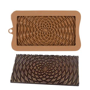 Silicone Chocolate Circular Pattern Slab Mould