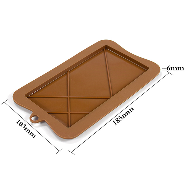 Silicone Chocolate Stylish Geometric Slab Mould - Image 2