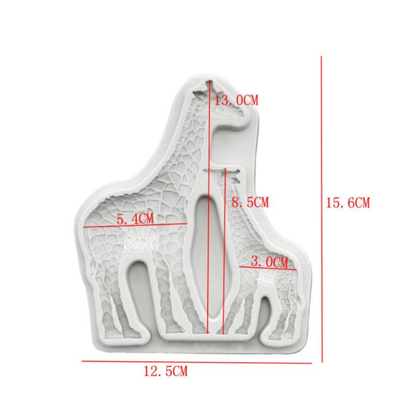 Silicone Giraffe Family Mould - Image 3