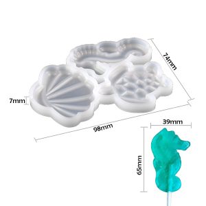 Alternative view of Silicone Sea Life Lollipop Mould