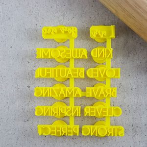 Alternative view of Fondant Stamp Affirmations Set