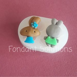 Fondant Solutions Mini Bunny 2 Mould