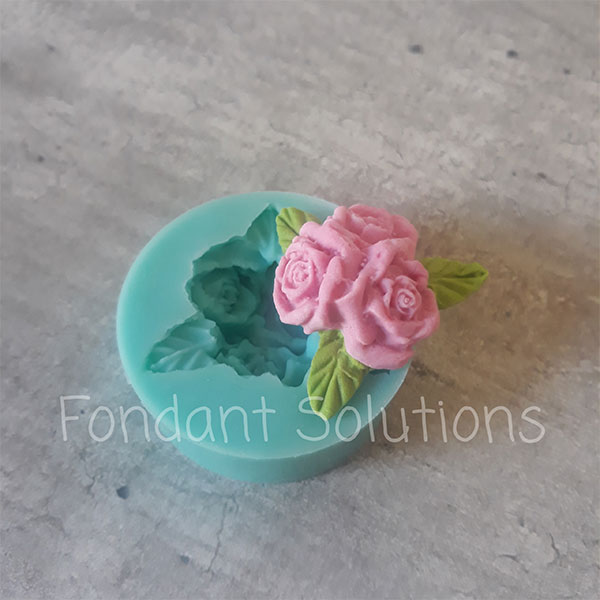 Fondant Solutions Rose & Leaf Trio Mould