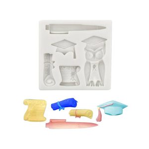 Silicone Graduation Owl Mould
