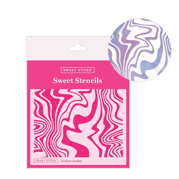 Sweet Stencils Illusion Marble