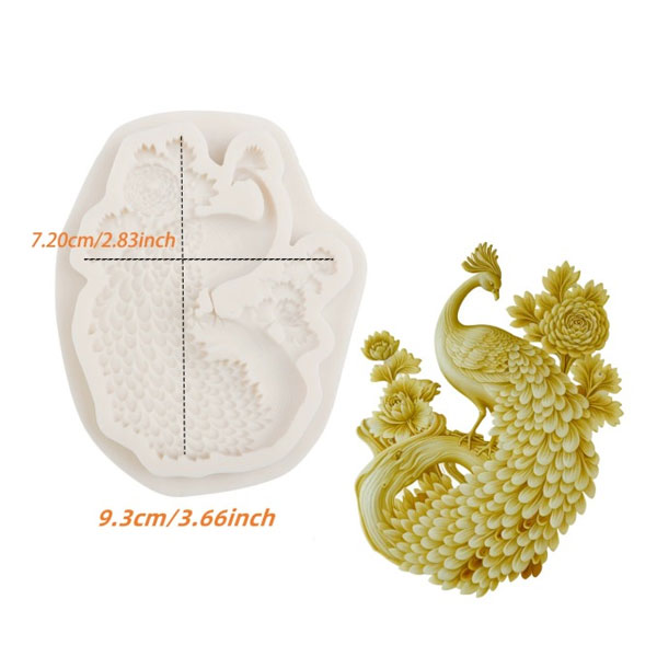 Silicone Majestic Peacock Mould