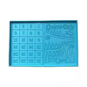 Silicone Christmas Advent Calendar Mould