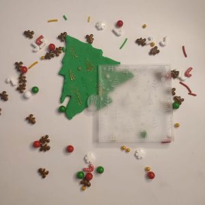 Fondant Debosser Christmas Trees Pattern