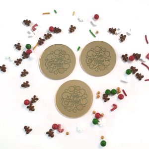 Cake Charm Acrylic Happy Holidays