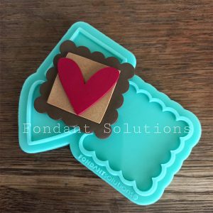 Fondant Solutions Heart Square Mould