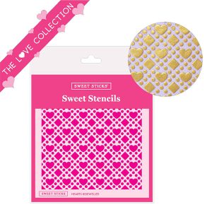 Sweet Stencils Hearts Bejewelled