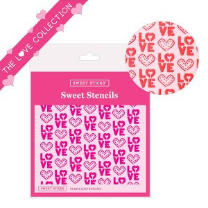 Sweet Stencils Hearts Love Stitches