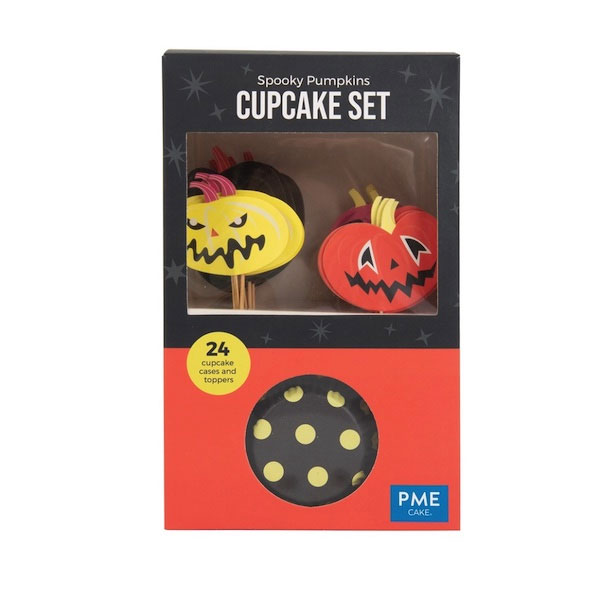 4 Sottobicchieri Halloween Con Zucca, Teschio E Luna – Spooky Pumpkins – Regalo Tema Notte