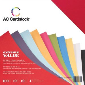 American Craft Cardstock Value Pack - 100 Sheets