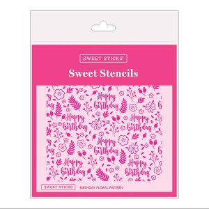 Sweet Stencils Birthday Floral Pattern