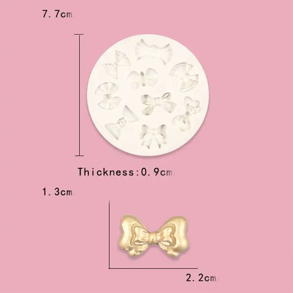 Silicone Multi Mini Bows Mould - Image 2