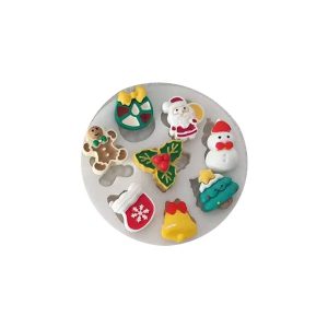 Silicone Christmas Minis Mistletoe & More Mould