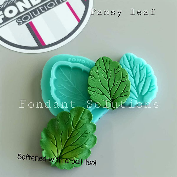 Fondant Solutions Silicone Pansy Leaf Mould